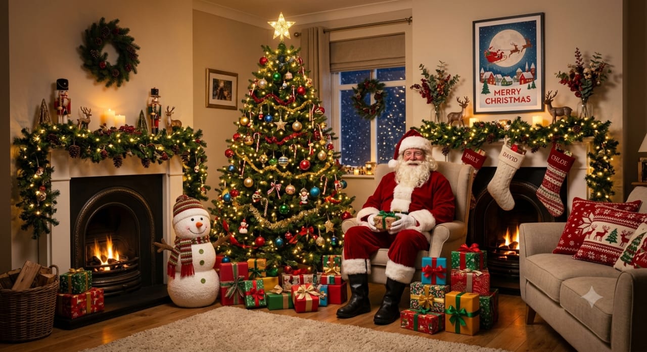 Christmas Trees, Stars & Decorations