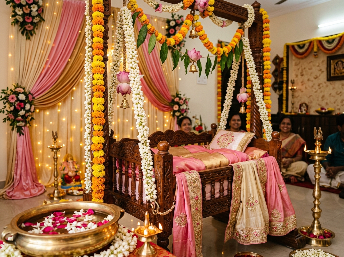 Traditional Naming Ceremony Thottil Cradle Decoration