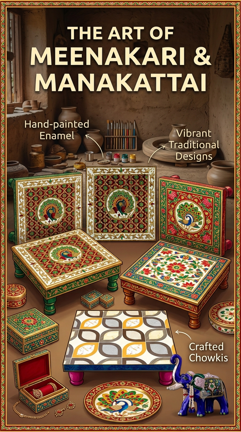 Traditional Meenakari Manakattai