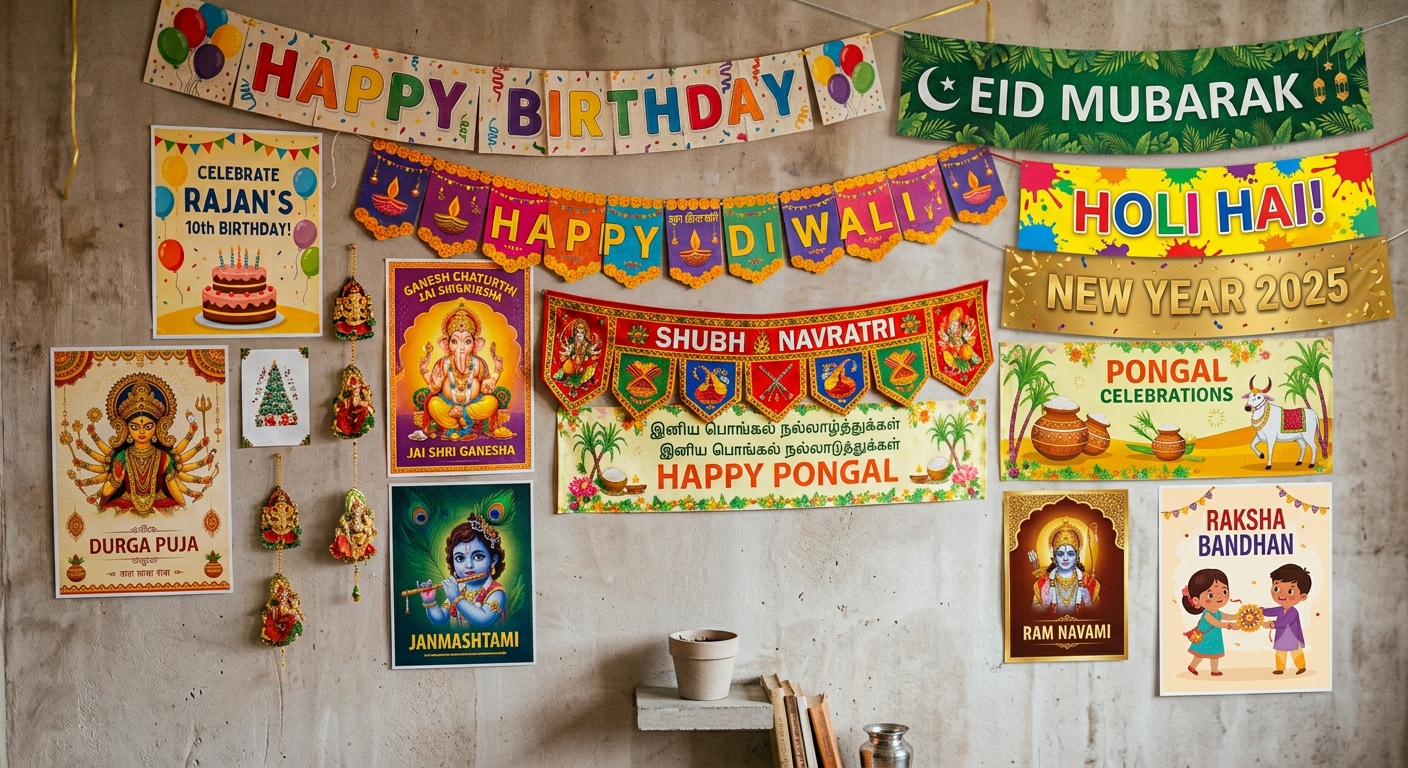 Festive Posters & Banners